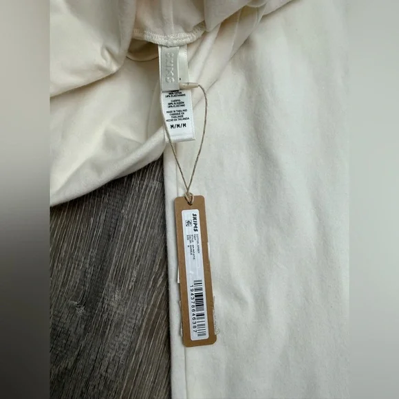 NWT SKIMS Cotton Jersey Foldover Pants -Marble Medium - Picture 9 of 11